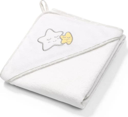 Πετσέτα με κουκούλα 100x100 Άσπρη Babyono