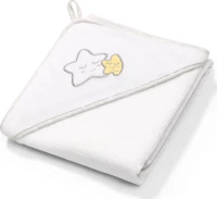 Πετσέτα με κουκούλα 100x100 Άσπρη Babyono