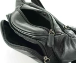 Τσαντάκι Μέσης Δερμάτινο Unisex Kion - 2178 μαύρο