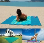 Sand Free Mat Ψάθα που δεν Κρατάει την Άμμο 200x150cm Γαλάζιο
