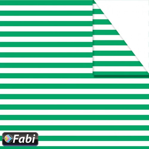 Fabi Χαρτόνι Ριγέ Πράσινο 50x70cm 1τμχ