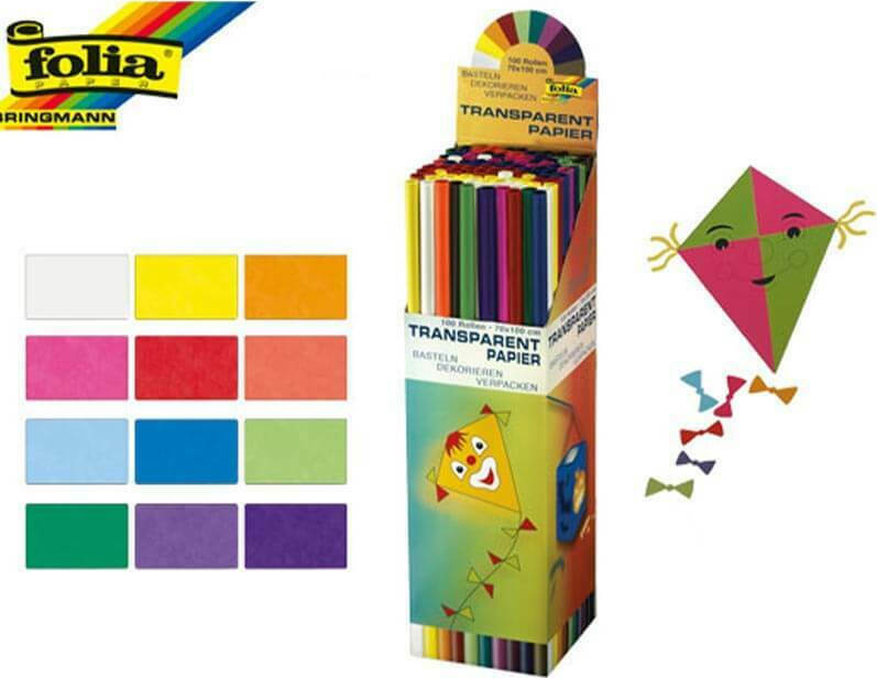 Folia 830.881 χαρτί χαρταετού 70x100 cm Άσπρο