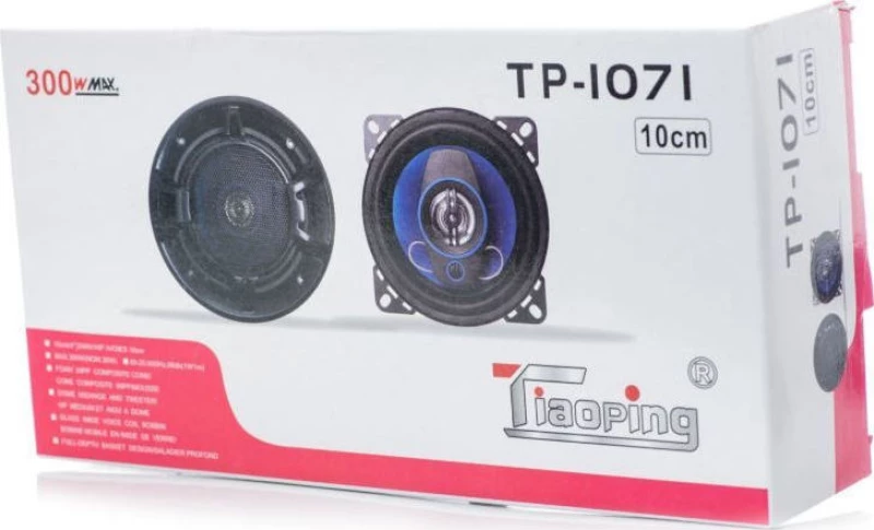 Ηχεία Αυτοκινήτων 300 Watt 10Cm 4 Ιντσών Tp – 1071-Oem