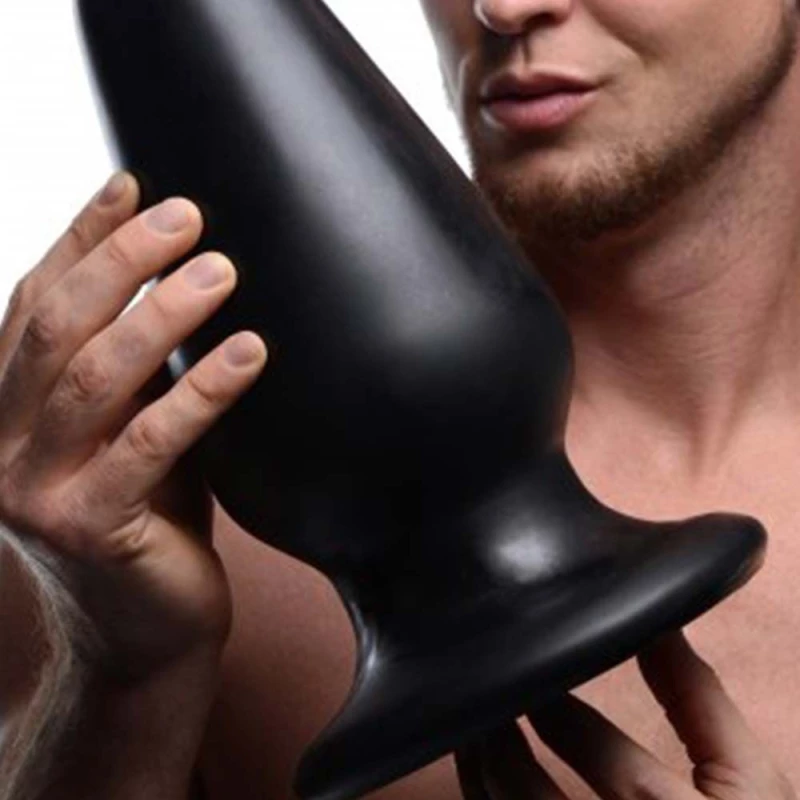 XR Master Cock Gigantor XXXL Tapered Butt Plug Black 31cm
