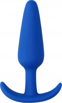 Shots Slim Butt Plug Blue 7.5cm