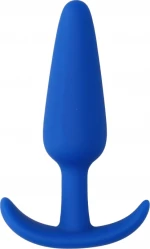 Shots Slim Butt Plug Blue 7.5cm