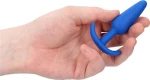 Shots Slim Butt Plug Blue 7.5cm