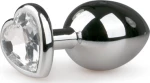 Metal Butt Plug No. 7 - Silver/Clear