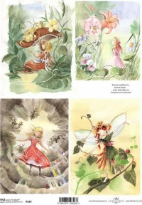 ITD Collection Ριζόχαρτο "Fairies" 21x29.7cm