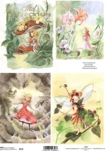 ITD Collection Ριζόχαρτο "Fairies" 21x29.7cm