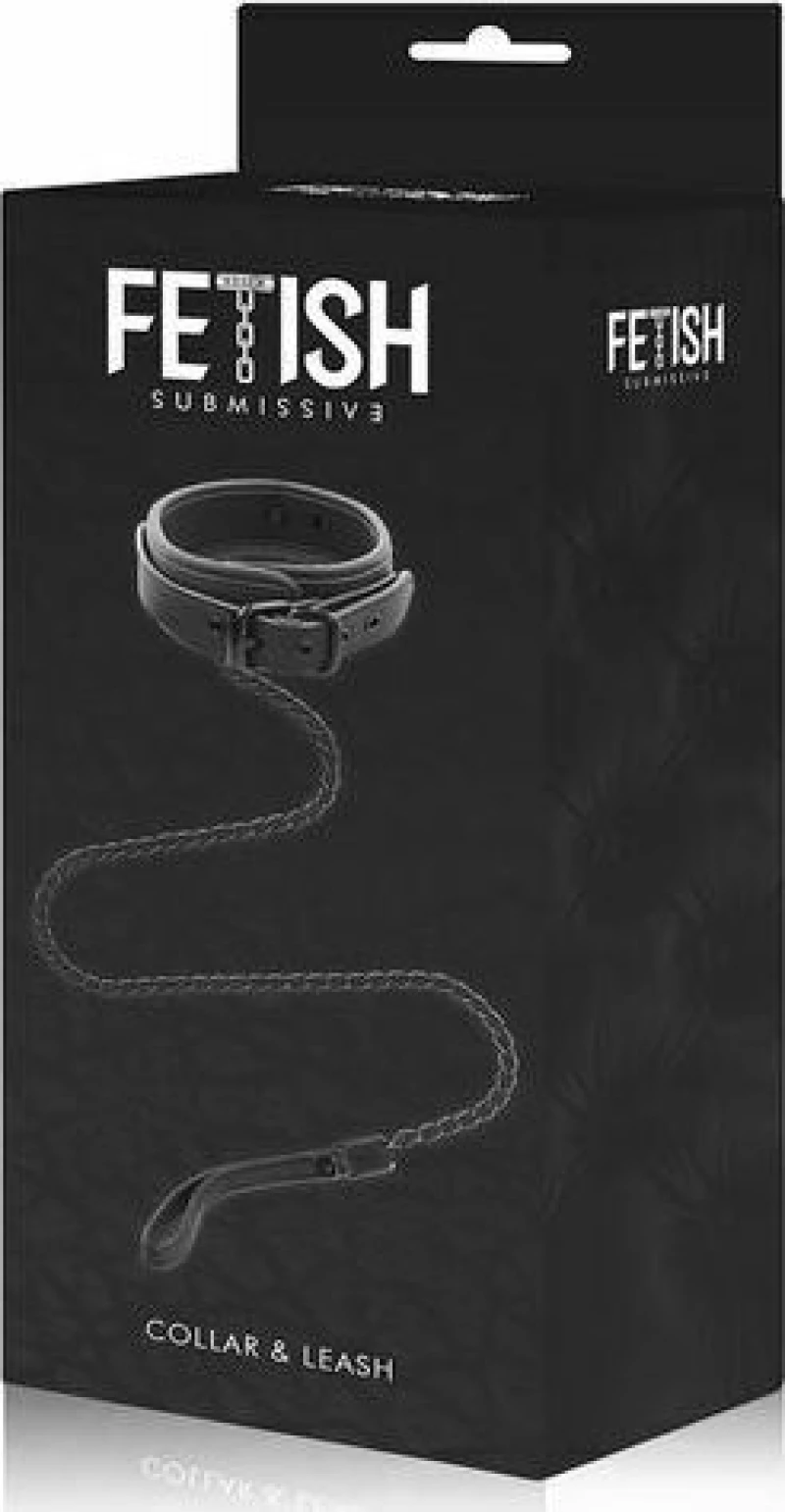 Fetish Submissive Collar With Leash