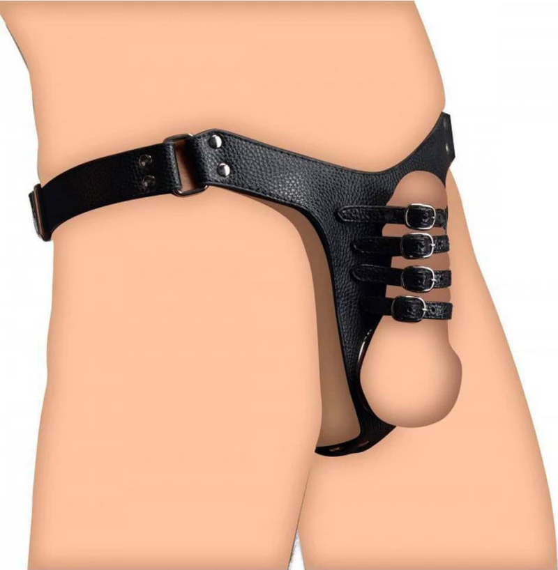 XR Strict Leather Male Chastity Harness