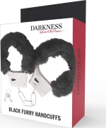 DARKNESS PLEASURE FURRY HANDCUFFS BLACK