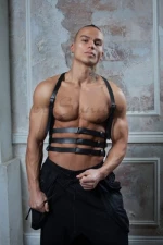 BDSM Δερμάτινο αντρικό αξεσουάρ