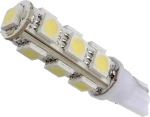GloboStar T10 13 SMD 5050 12V 1τμχ Ψυχρό Λευκό