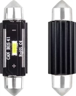 AMiO Λαμπάκια Πλαφονιέρας 41mm Ultra Bright Can-bus Festoon Λευκό 12-24V 2τμχ