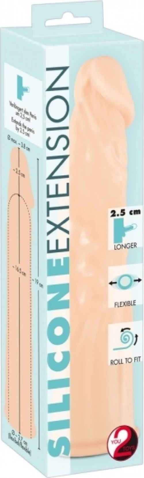 You2Toys Silicone Extension 19cm Flesh