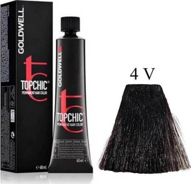 Goldwell Topchic Permanent Hair Color 4V Βιολέ Σικλαμέν