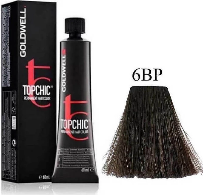 Goldwell Topchic Permanent Hair Color 6BP Ανοικτό Σοκολατί Περλέ