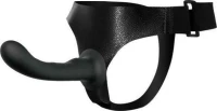 Baile Strap-On Silicone Dildo Black 16cm