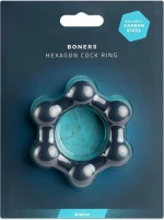 Boners Hexagon Cockring with Steel Balls