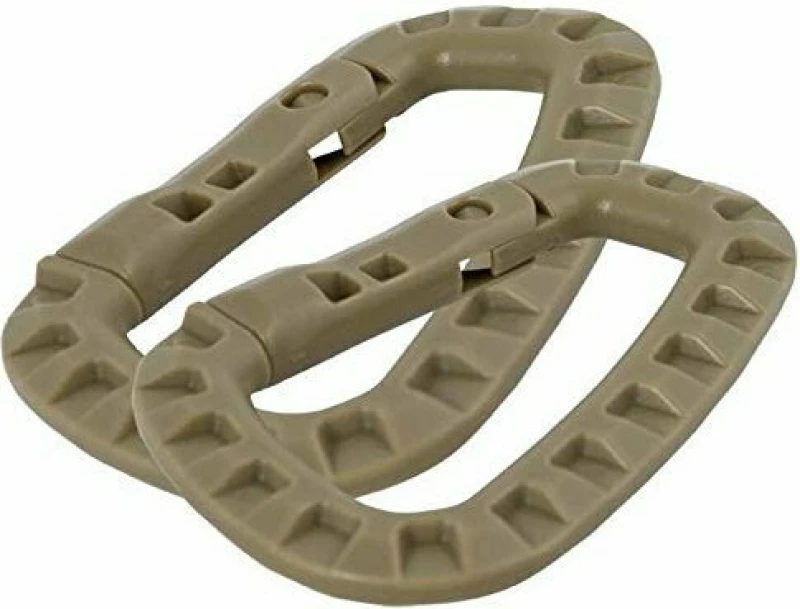 Mil-Tec Carabiner ABS Coyote 2τμχ