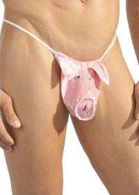 Svenjoyment Underwear Men's String Pink Pig