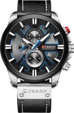 Ανδρικό Ρολόι Curren 8346 με χρονογράφους Black-Silver