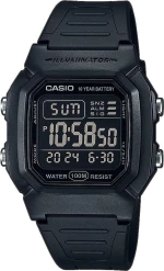 Casio Collection W-800H-1Bves Black Rubber Strap