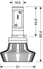 Lampa H11 Halo Led Lamp 10V / 30V 1τμχ