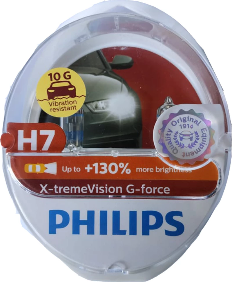 Philips H7 X-tremeVision G-Force +130% 12V 2τμχ