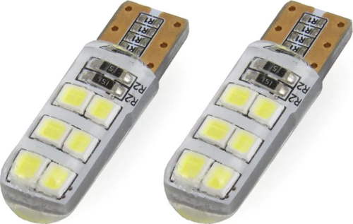 Vertex T10 12 SMD 2835 Cool White 12V 2τμχ