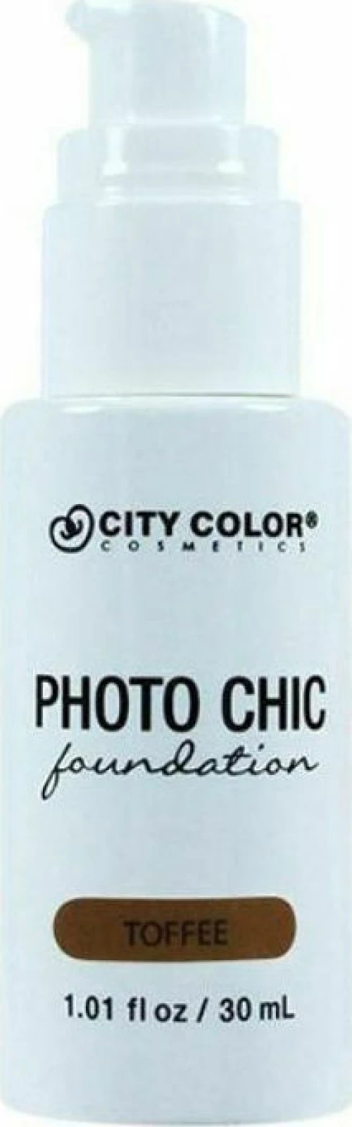 City Color Cosmetics Chic Foundation Demi Matte Finish Toffee 30ml