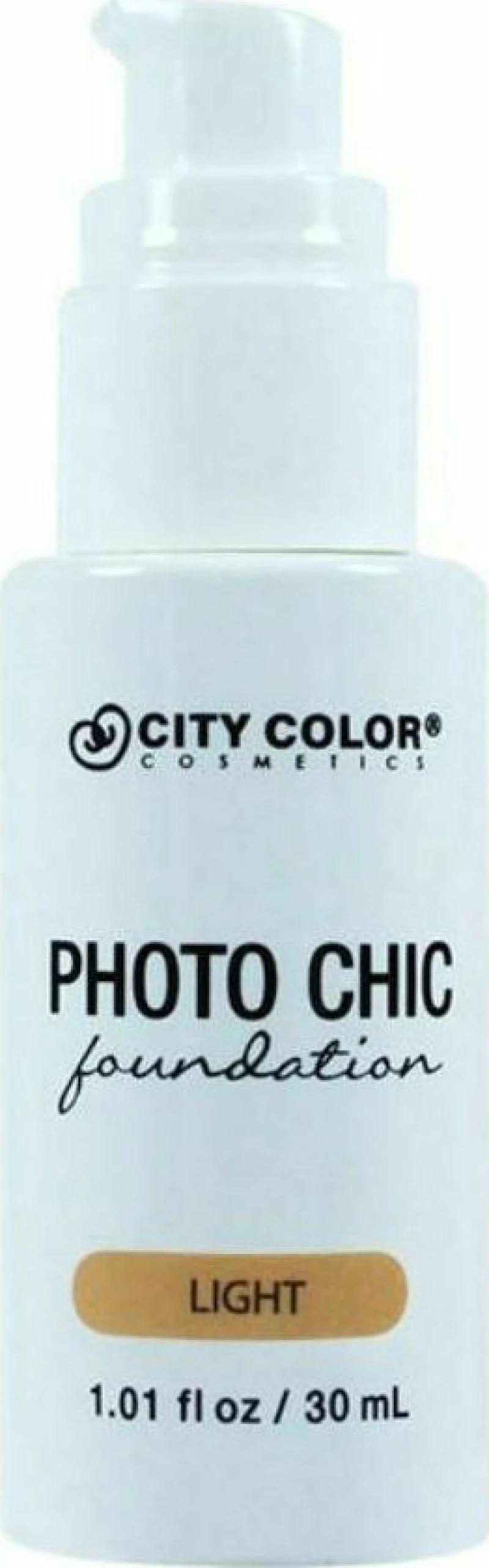 City Color Cosmetics Chic Foundation Demi Matte Finish Light 30ml