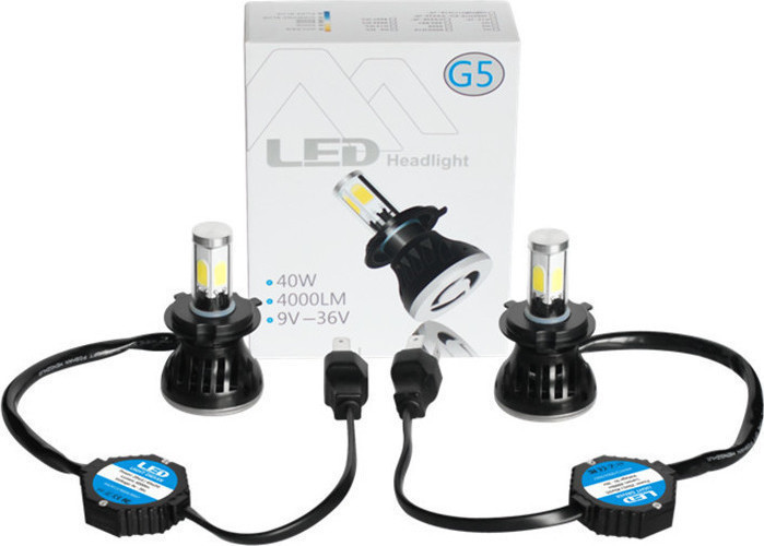 ΣΕΤ ΛΑΜΠΕΣ LED H4 M5 4000LM