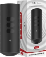 Kiiroo Titan Interactive Vibrating Stroker Black