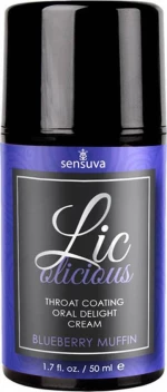 Sensuva Lic-o-Licious Throat Coating Oral Delight Cream Blueberry Muffin 50ml