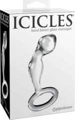 Pipedream Icicles No 46 Hand Blown Glass Massager Clear 12cm