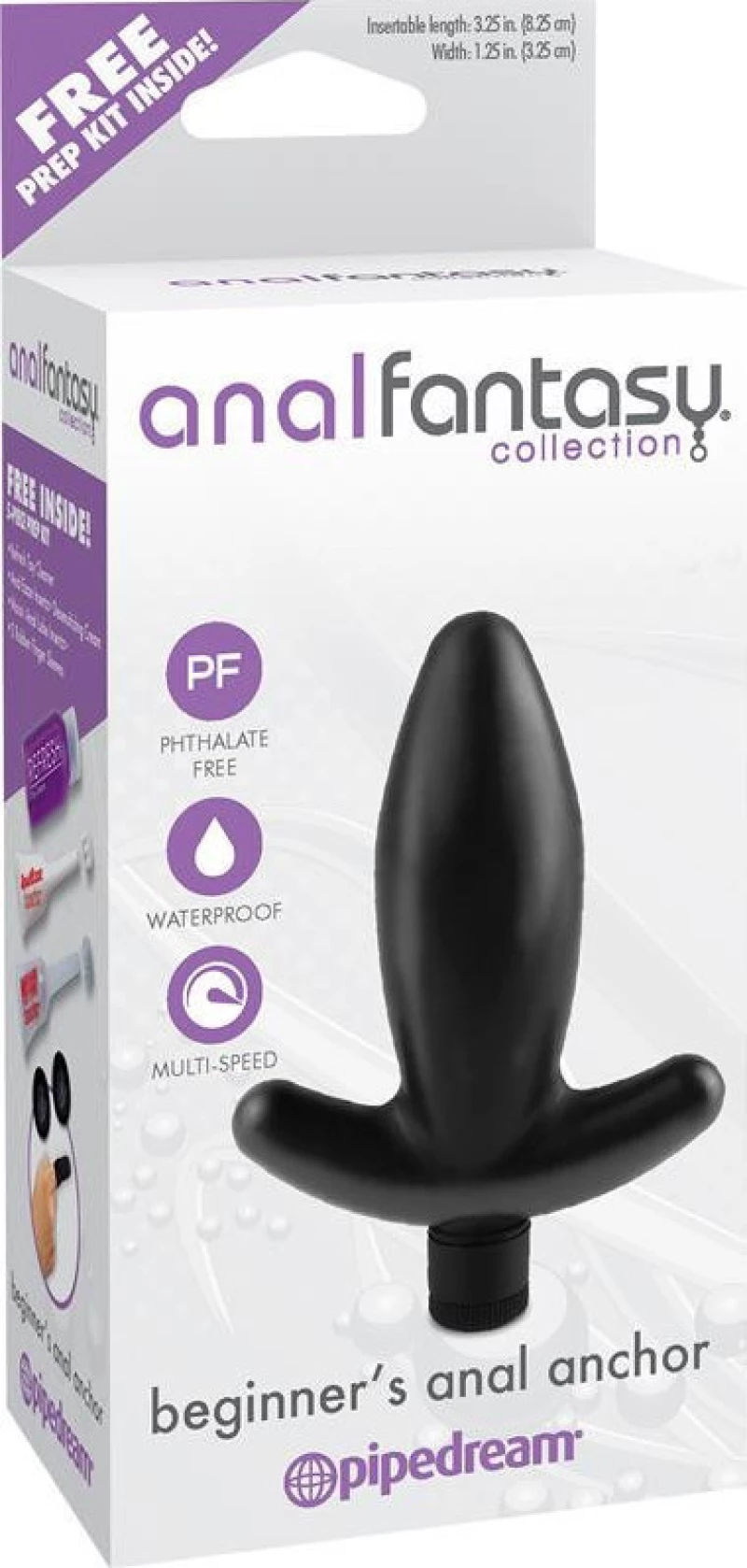 Pipedream Anal Fantasy Collection Beginners Anal Anchor Black 11.4cm