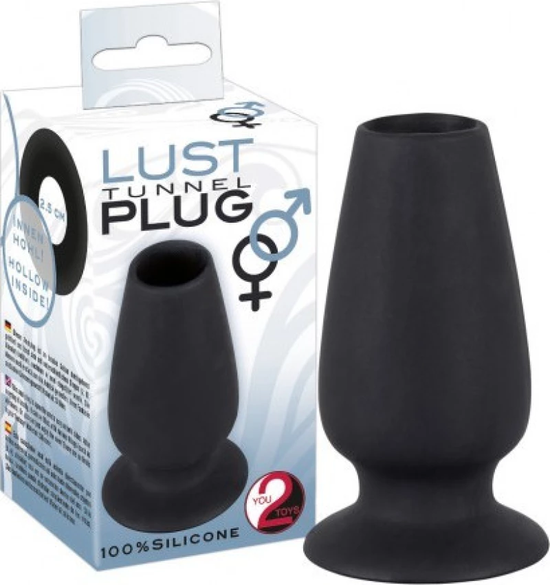 You2Toys Lust Tunnel Plug Black 10cm