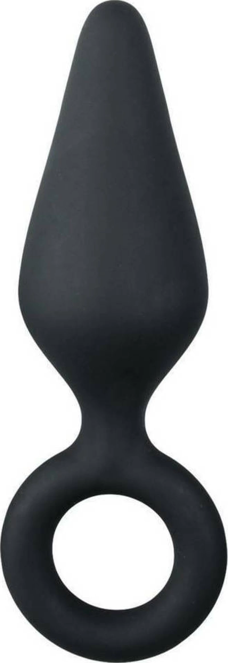 Easytoys Buttplug with Pull Ring Large Black