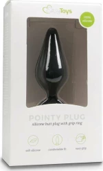 Easytoys Buttplug with Pull Ring Large Black