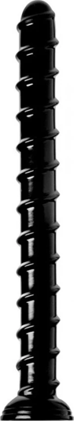 Hosed Swirl Anal Snake Black 45cm
