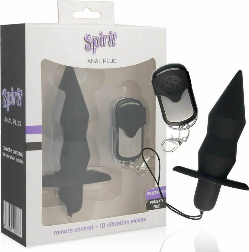 Spirit Anal Plug Remote Control Black