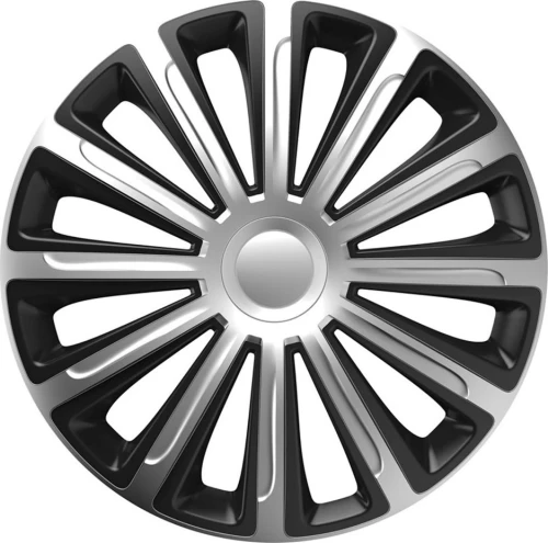 AMiO Τάσι Αυτοκινήτου Hubcap Trend 1τμχ 13" Μαύρο/Ασημί