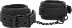 Fetish Submissive Leather Ankle Cuffs Black