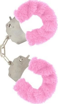 ToyJoy Furry Fun Cuffs Pink