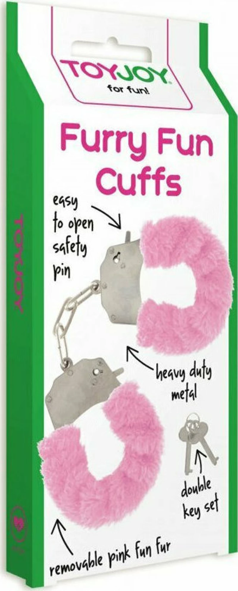 ToyJoy Furry Fun Cuffs Pink