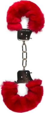 Easytoys Furry Handcuffs Red