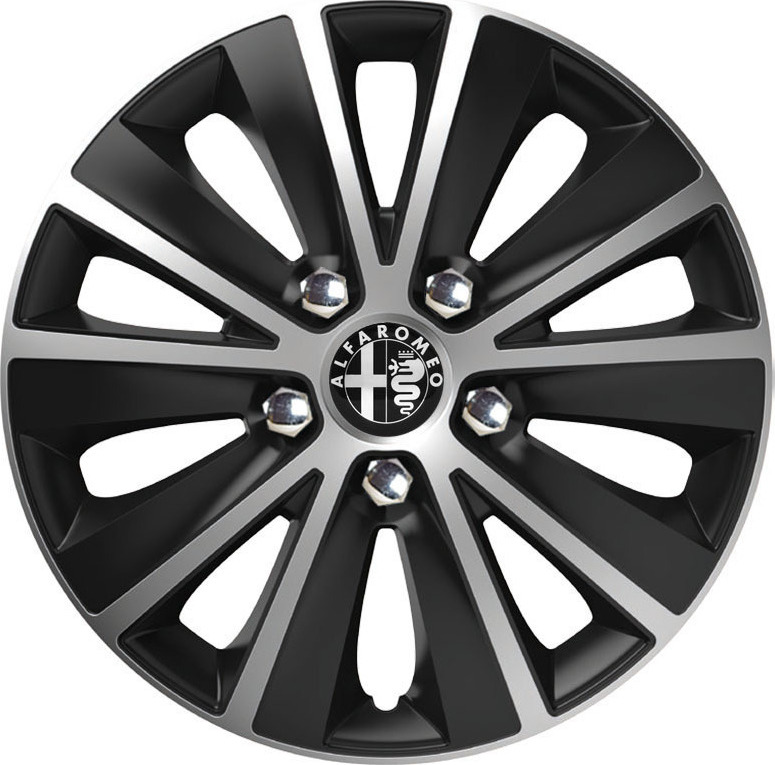Τάσια Rapide NC Silver/Black 15" με σήμα Alfa Romeo 4τμχ